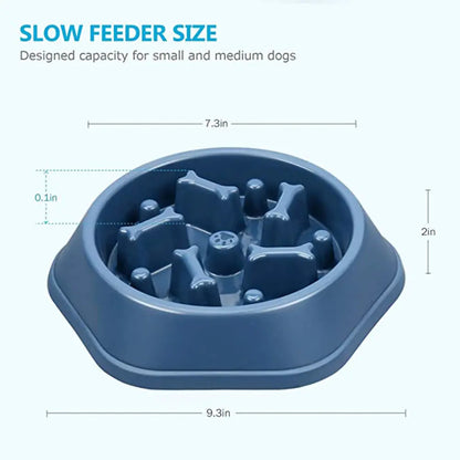 Slow Feeder Pet Bowl Design (bone)