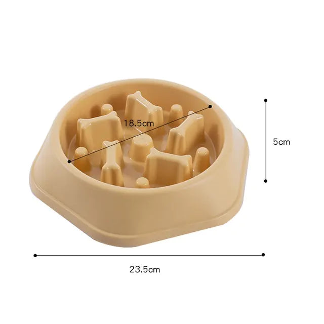 Slow Feeder Pet Bowl Design (bone)