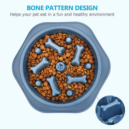 Slow Feeder Pet Bowl Design (bone)